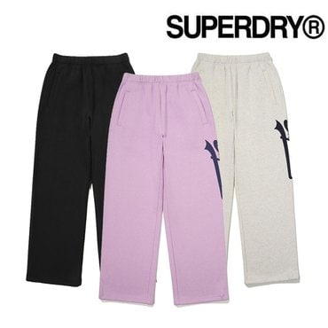 SUPERDRY W 스트레이트 빈티지 로고 스웨트팬츠(SDFPWFO05)