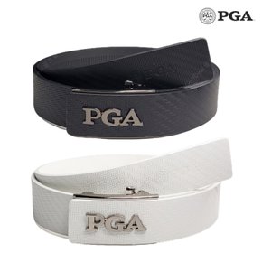 PGA 남성 골프 자동 벨트 이태리 수입 통가죽 무광 로고 허리띠 PGA-111