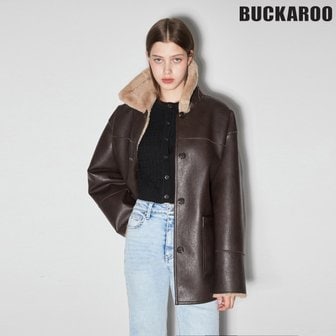 버커루 [여주점] 여성 레가시 리버시블 퍼 무스탕 자켓(B244LI630P)