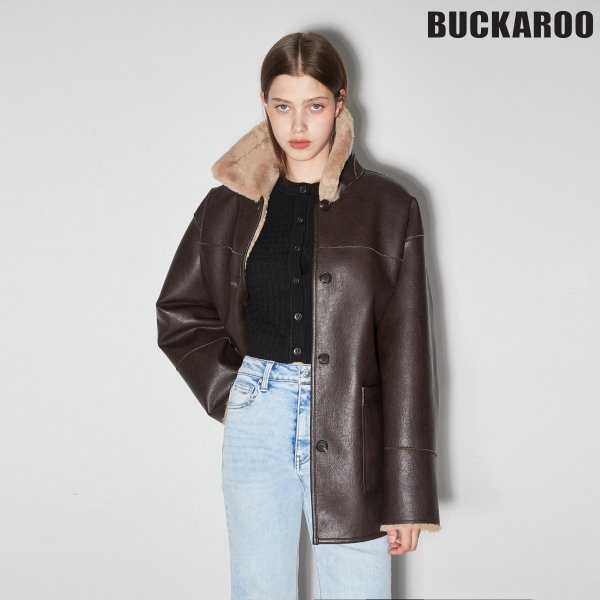 [여주점] 여성 레가시 리버시블 퍼 무스탕 자켓(B244LI630P)