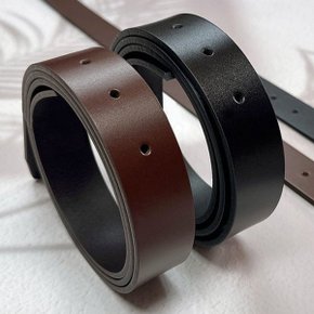 플럼도트 이탈리아통가죽소가죽 벨트끈 폭33mm허리띠