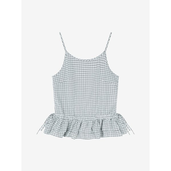 체크 밑단 프릴 뷔스티에 (VMBAF2462)