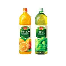 델몬트 오렌지 1.5L 6입+매실 1.5L 6입