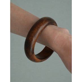 Walnut Bold Dome Bangle