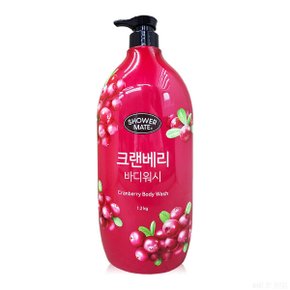 샤워메이트 파머스 바디워시 크랜베리향 1.2L 1200ml 1.2kg 베리