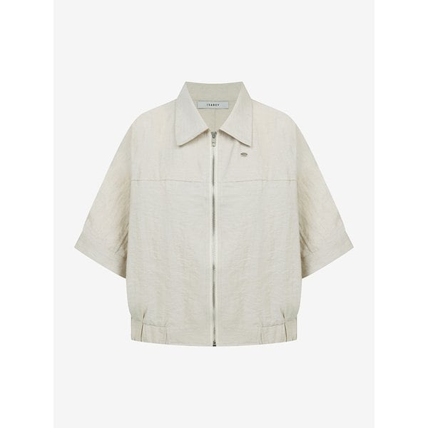 린넨 혼방 집업 반팔 점퍼 (VMMAD2142)