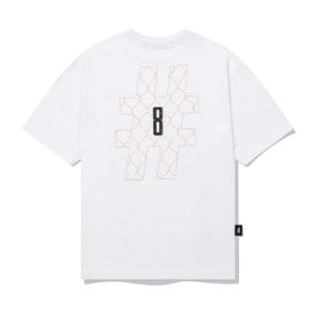 [BEENTRILL X BROOKLYNDENIM]철조망 스티치 컴포트핏 반팔 티셔츠 BA242TS028_WH