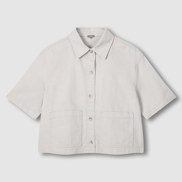 여 라이트데님 반팔 셔켓 J116203532082