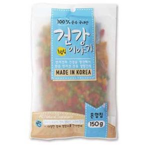 건강이야기 강아지 져키 간식 혼합칩 150g 먹이 개