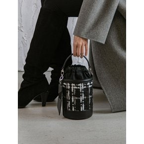 Mini Bucket bag(에코퍼 버킷백)_Black Check