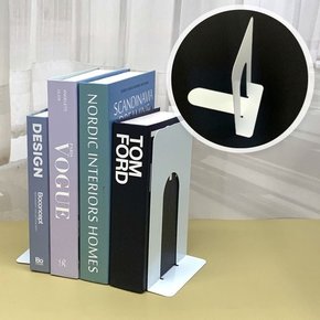 T자형 책꽂이 북엔드 화이트 북엔드 책꽂이정리함 책장칸막이