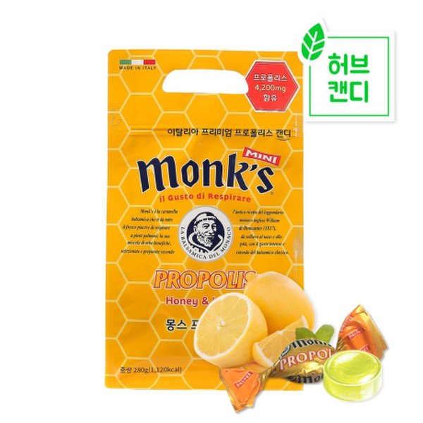 몽스 프로폴리스 캔디 280g 프로폴리스 4,200mg 함유