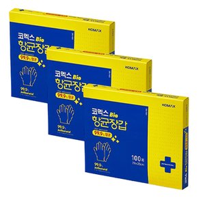 코멕스 바이오 항균장갑(240mmX280mm) 100매 X 3개