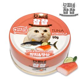 모찌네 S[모찌네] 국산고양이캔간식 찹찹 참치와 맛살 90gx24EA
