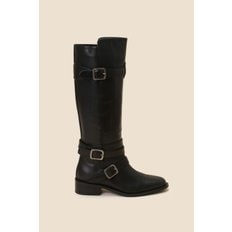 Buckle long boots(black)DG3BW24511BLK