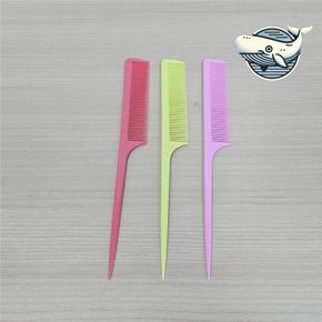 컬러 꼬리빗 헤어 스타일링 소품 컬러풀 트렌디