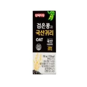  삼육두유 검은콩 국산귀리OAT 190mlx24팩