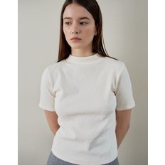 HALF NECK POLA TEE IVORY 하프 넥 폴라 티 아이보리
