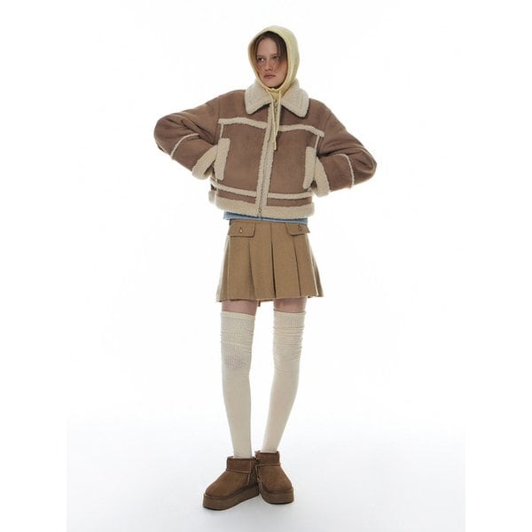 24WT SHEARLING COLLAR MUSTANG JACKET (2COLOR)