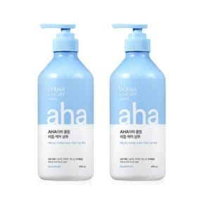 애경 더마앤모어 AHA아하 쿨링 샴푸 600ml 2개