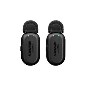 슈어 MoveMic Two Recevier Kit 2채널 무선 라발리에 마이크 리시버 세트