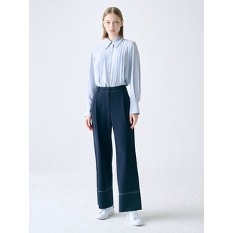 FRONTROW [Drama Signature] Stitch Pleated Trousers