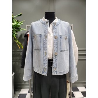 시슬리 [여주점] 노카라 아이스 워싱 데님 자켓(SADKA1211)