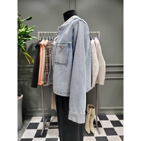 [여주점] 노카라 아이스 워싱 데님 자켓(SADKA1211)