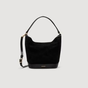 스웨이드 쇼퍼백 Black SFASA01565