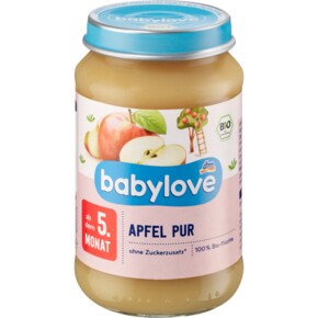 dm 베이비러브 babylove사과 퓨레 이유식 190g (5개월) (병)