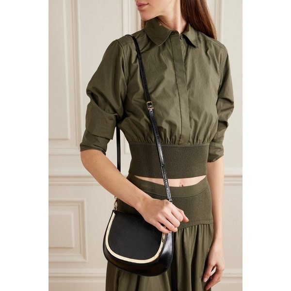 심카이 로건 골드톤 가죽 숄더백 46376663162981353