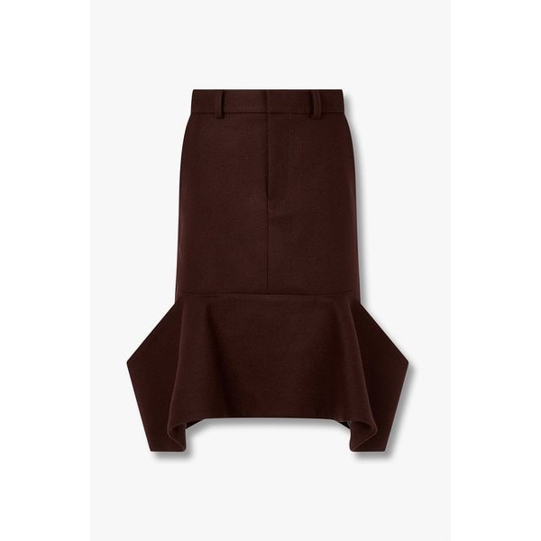 여성 울 멜턴 플레어 스커트 6415316124000