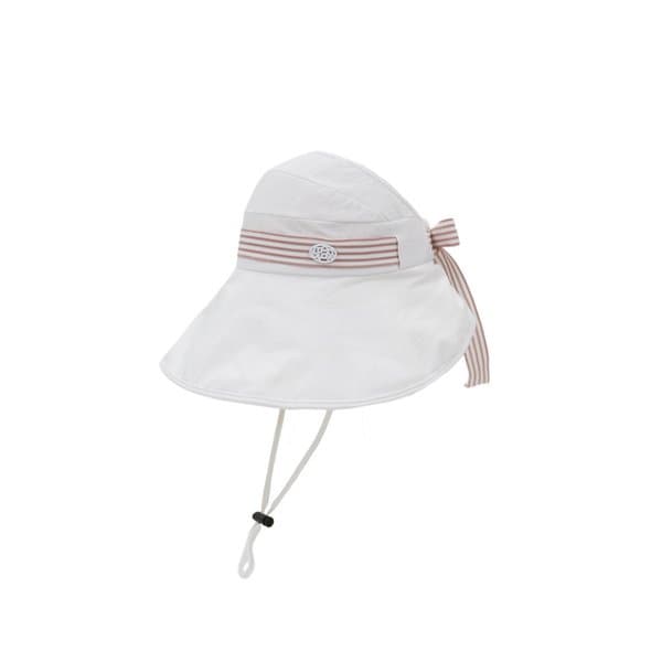 UV차단 리본 버킷햇 WHITE