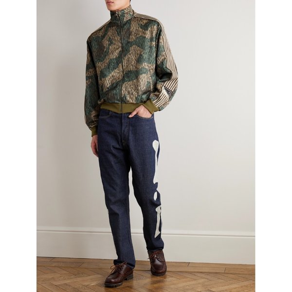 오카질리 슬림핏 크로셰 트림 진 46376663162925181