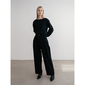 Wide-Leg Belted Trousers (JUJS104-15)