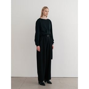 Wide-Leg Belted Trousers (JUJS104-15)