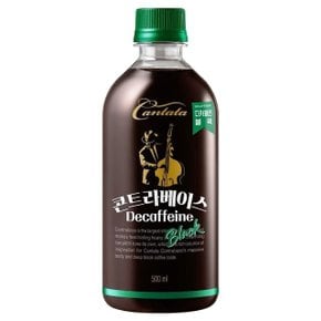 롯데 칸타타 콘트라베이스 디카페인 블랙 500ml x6pet (WC2BAC0)