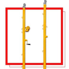 스카로 배구 네트 지주대 금구식 배구 네트지지대 2개 [W99D623]..