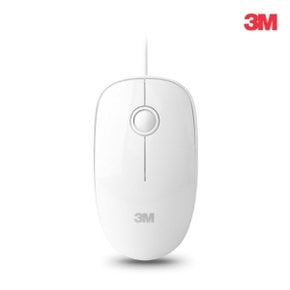 3M 무소음 유선마우스 M30 (화이트)