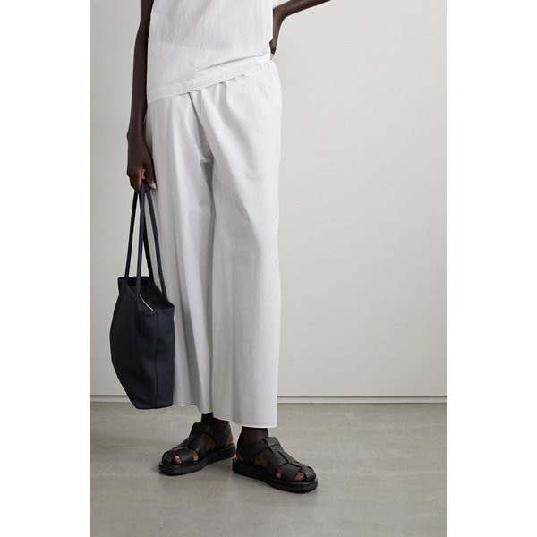 피셔맨 우븐 텍스처 가죽 샌들 블랙 25185454456307623