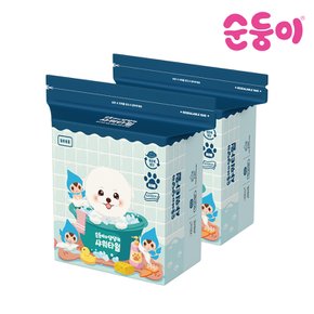 순둥이와댕댕이 일회용 펫타월 80매 2팩