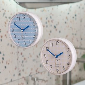 쿨디자인 욕실 흡착 방수시계 (국내생산)