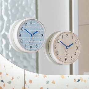 쿨디자인 욕실 흡착 방수시계 (국내생산)