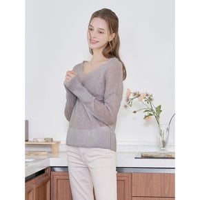 PAIGE SWEATER IN LILAC GRAY