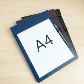 A4 클립보드 가죽 결재판 서류받침-WFHADQU