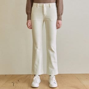 CORDUROY SEMI BOOTCUT PANTS_IVORY