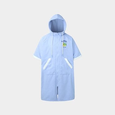 배럴 유니 집업 솔리드 판초 타월 아쿠아블루 (B5SUWPO241AQB)