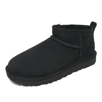 UGG 미국 어그 UGG 클래식 울트라 미니 부츠 양털 스웨이드 방한 털신 블랙 1116109-BLK