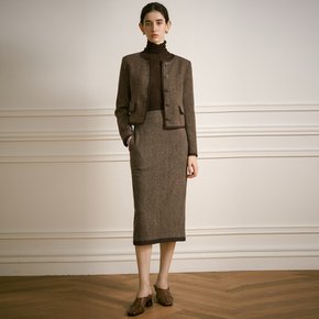 YY_Old money style wool skirt