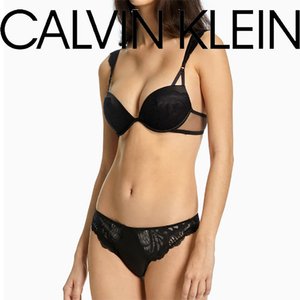 Calvin Klein Underwear 캘빈클라인 CK BLACK BRIDE 푸쉬업 브라팬티세트 QF6805 블랙